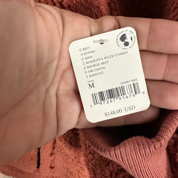 🆕Free People Fall to Rise Magenta Haze Combo Sherpa Jacket - Picture 8 of 8